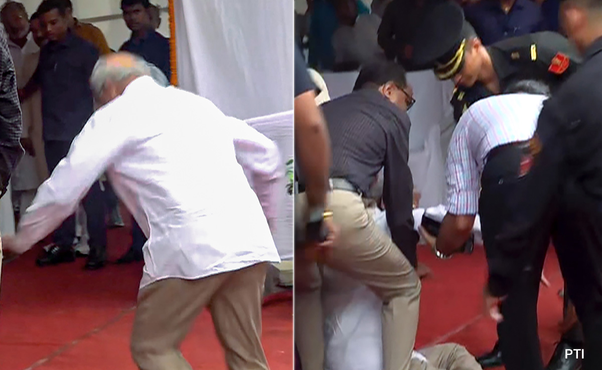 Bihar Governor Slips, Falls While Walking Towards Function Venue; Unhurt