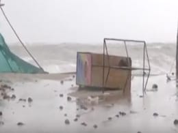 Cyclone Biparjoy Ground Report: Beach NDTV Reported From Now Submerged Cyclone Biparjoy Ground Report: Beach NDTV Reported From Now Submerged