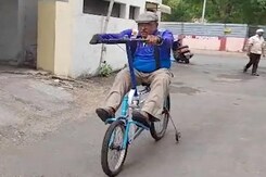 74-Year-Old Makes Unique Cycles In Gujarat 74-Year-Old Makes Unique Cycles In Gujarat