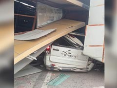 Woman, Daughter, On Way To Mall, Killed As Billboard Falls On SUV In UP