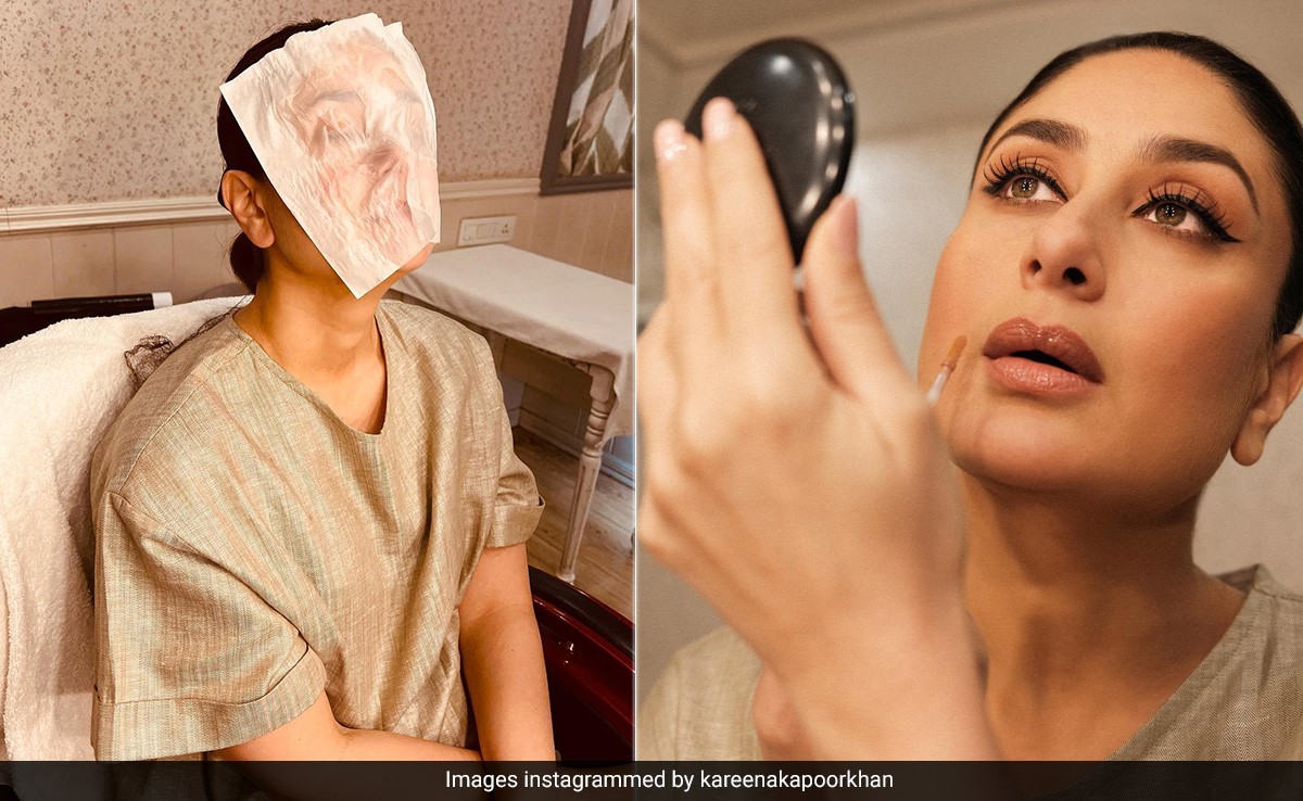 When Kareena Kapoor Sported Razor Sharp Winged Eyeliner With A Mask Session In Between