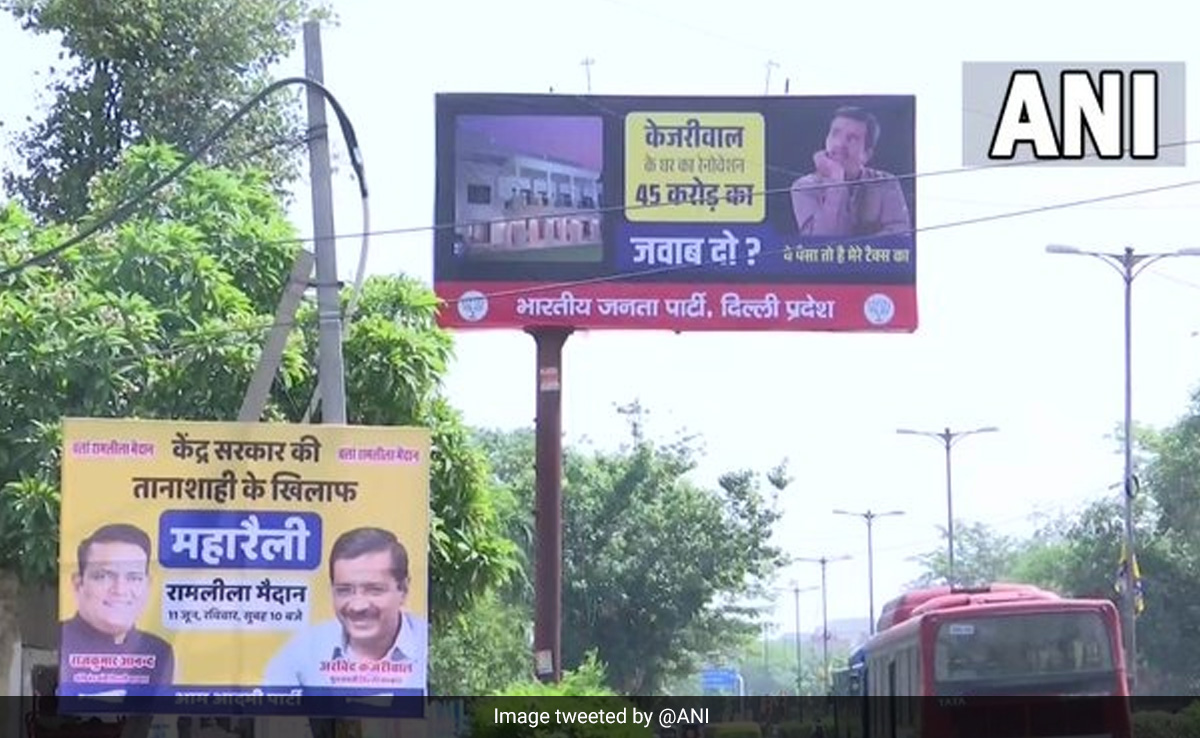 Amid Mega AAP Rally Against Centre, BJP's Strategic Poster Attack