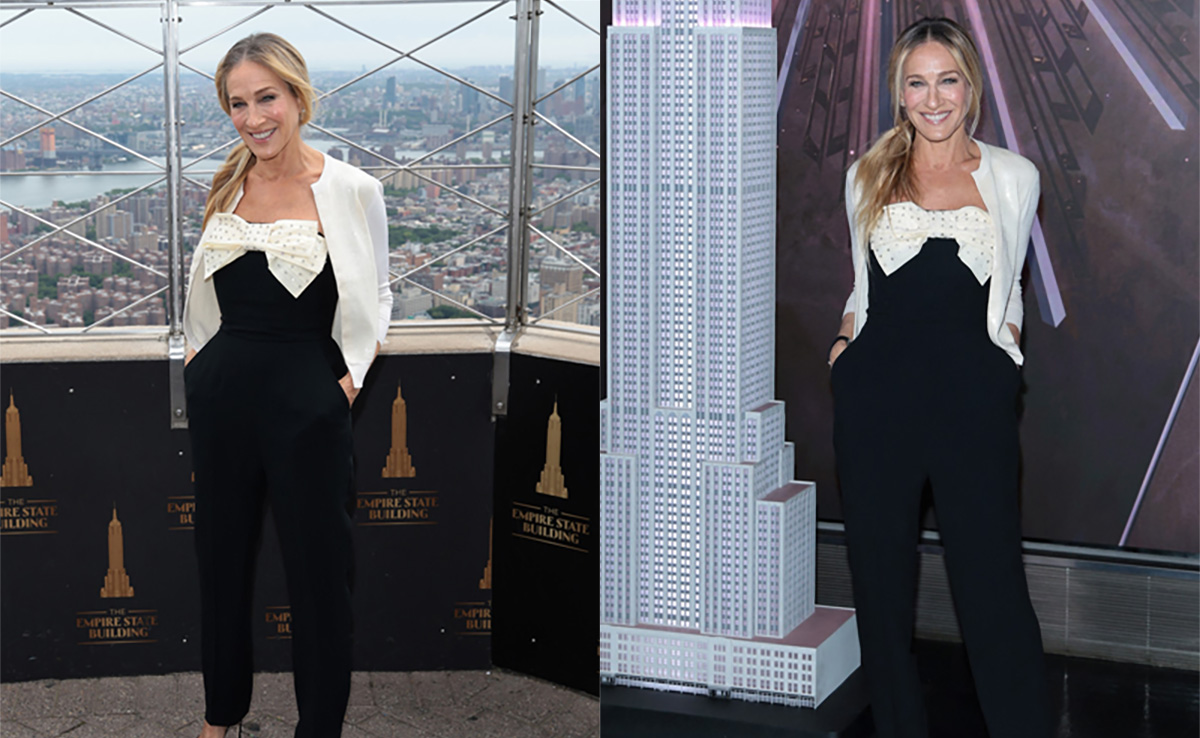 Sarah Jessica Parker's Monochrome Bow Jumpsuit For <i>And Just Like That</i> Has An Indian Connect