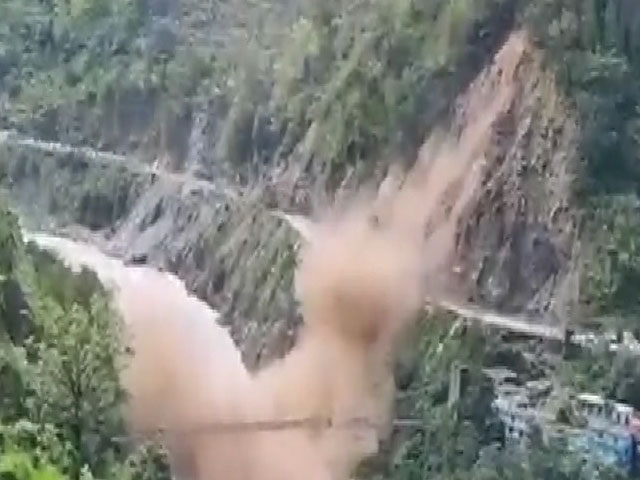 Landslide Washes Away Part Of Highway To Badrinath, Tourists Stranded