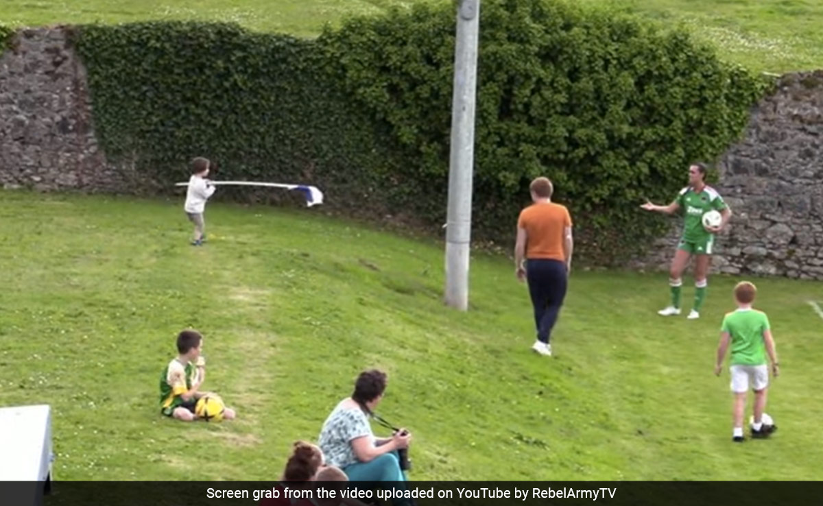 Video: Women's Football Match Interrupted By A Flag-Stealing Toddler In Ireland