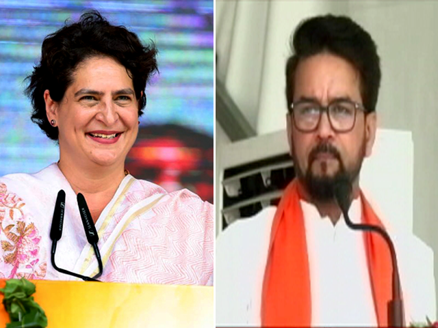 प्रियंका गांधी के वादों पर केन्द्रीय मंत्री अनुराग ठाकुर ने दागे सवाल