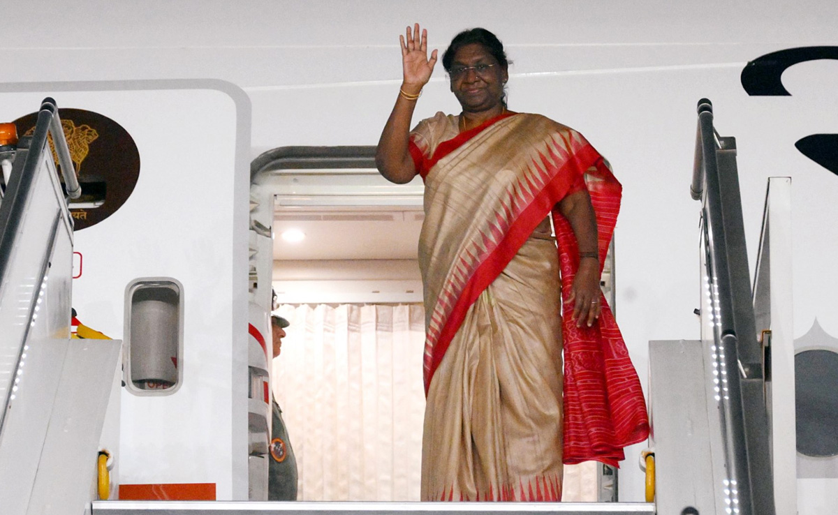 President Murmu Arrives In Suriname For 3-Day Visit