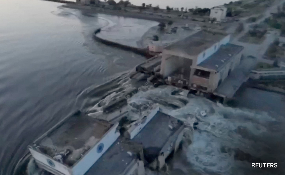 "Everything Submerged": 42,000 At Flood Risk After Ukraine Dam Blown Up