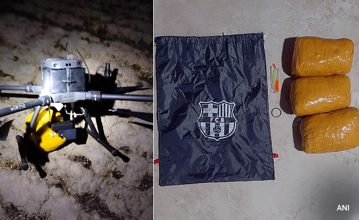 Pakistani Drone Downed Near Border In Amritsar, Over 3 Kg Heroin Seized