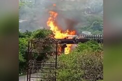Video: Chemical-Laden Truck Explodes After Accident On Pune-Mumbai Expressway Video: Chemical-Laden Truck Explodes After Accident On Pune-Mumbai Expressway