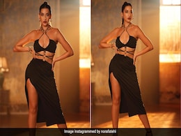 The Title Of Nora Fatehi's New Song Best Explains What We Think Of Her In A Black Cutout Dress The Title Of Nora Fatehi's New Song Best Explains What We Think Of Her In A Black Cutout Dress