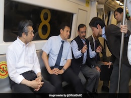 Japan Minister, G20 Delegates Take Ride In Delhi Metro, Visit Museum Japan Minister, G20 Delegates Take Ride In Delhi Metro, Visit Museum