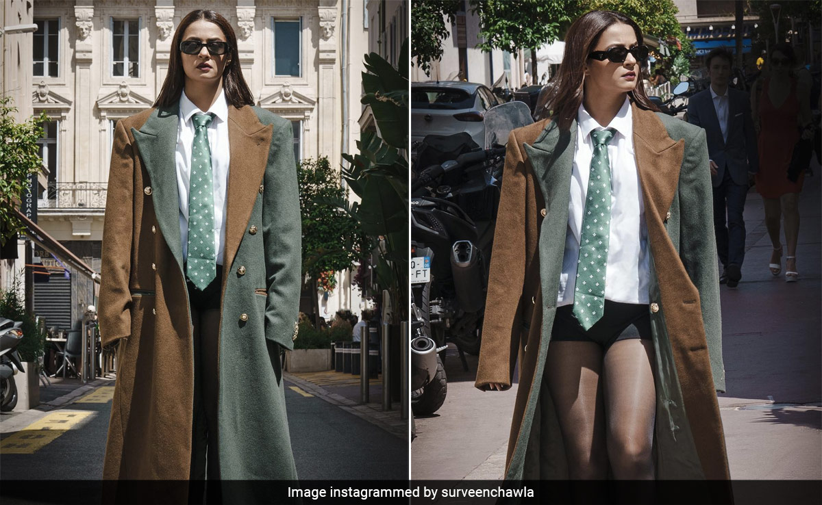 In An Oversized Trench Coat And Shorts, This Is How Surveen Chawla Strolled Through France