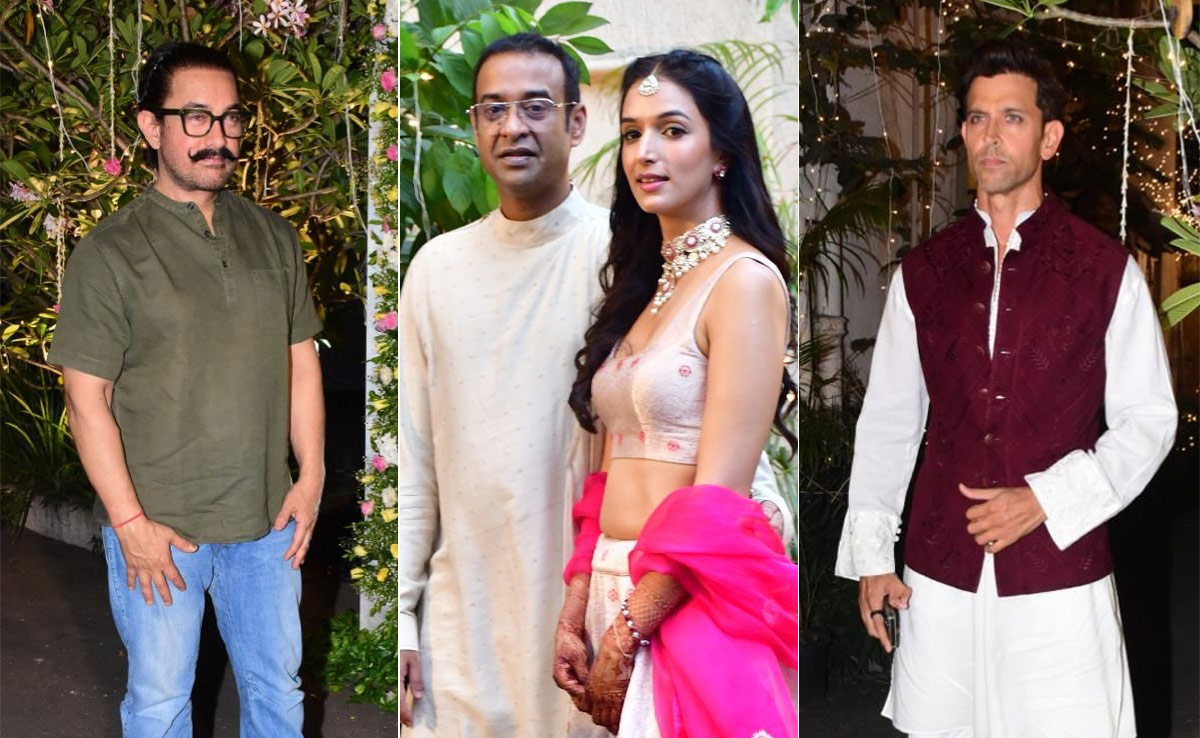 Aamir Khan, Hrithik Roshan And Others At Madhu Mantena-Ira Trivedi's Mehendi Ceremony