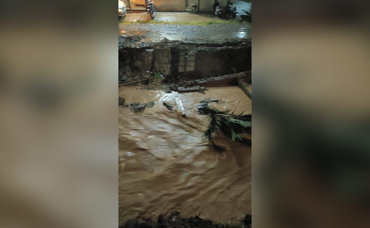 Watch: Street Turns Into River As Heavy Rain Hits Bengaluru