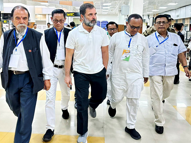 Protests, Convoy Stopped, Chopper Ride: Drama As Rahul Gandhi Visits Manipur