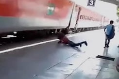 On Camera, Man Falls From Speeding Train In UP; Survives On Camera, Man Falls From Speeding Train In UP; Survives
