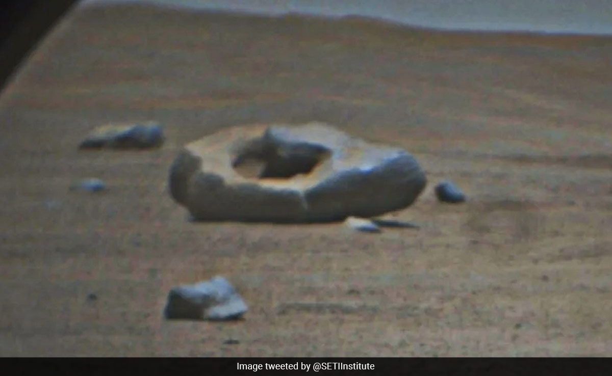 NASA's Perseverance Rover Captures Donut-Shaped Rock On Mars