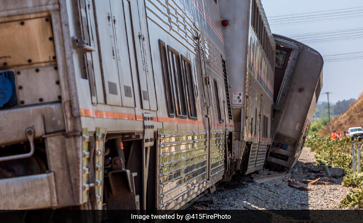 Amtrak Train With Nearly 200 Passengers Derails After Hitting Truck In California