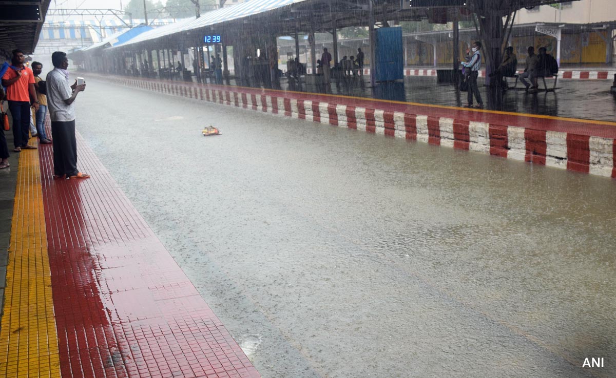 Mumbai Local Train Services Halted Due To Water-Logging On Tracks