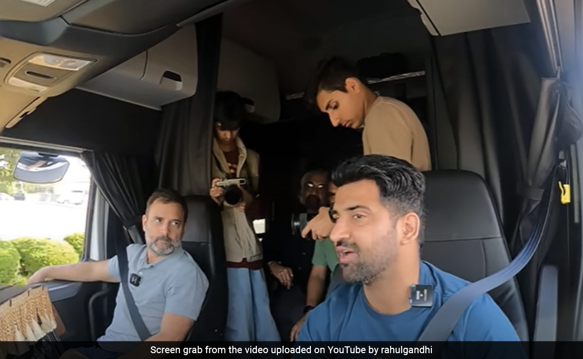Watch: Rahul Gandhi's "American Truck <i>Yatra</i>" From Washington To New York