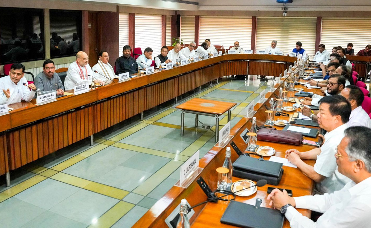 At All-Party Meet, Amit Shah Shares Plan For Peace In Manipur