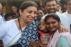 Union Minister Smriti Irani Visits Amethi Union Minister Smriti Irani Visits Amethi