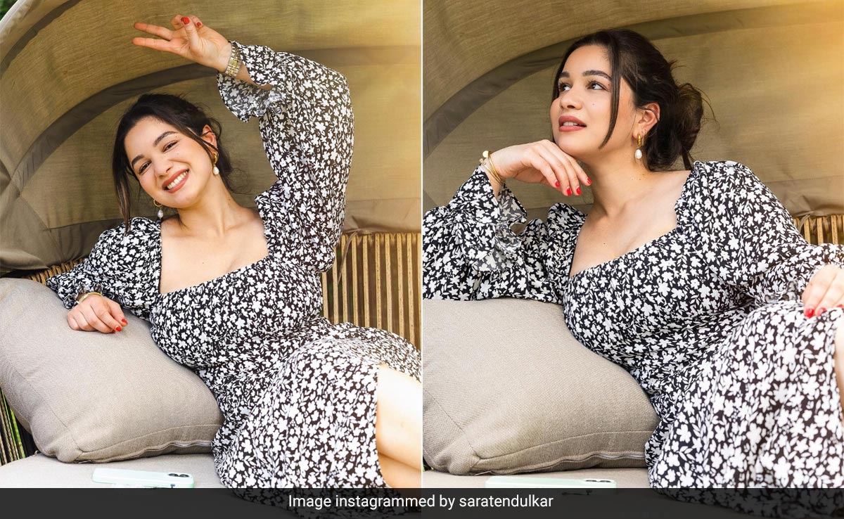 Sara Tendulkar Was Blooming Beautifully In A Floral Printed Dress On Her Kenya Vacation