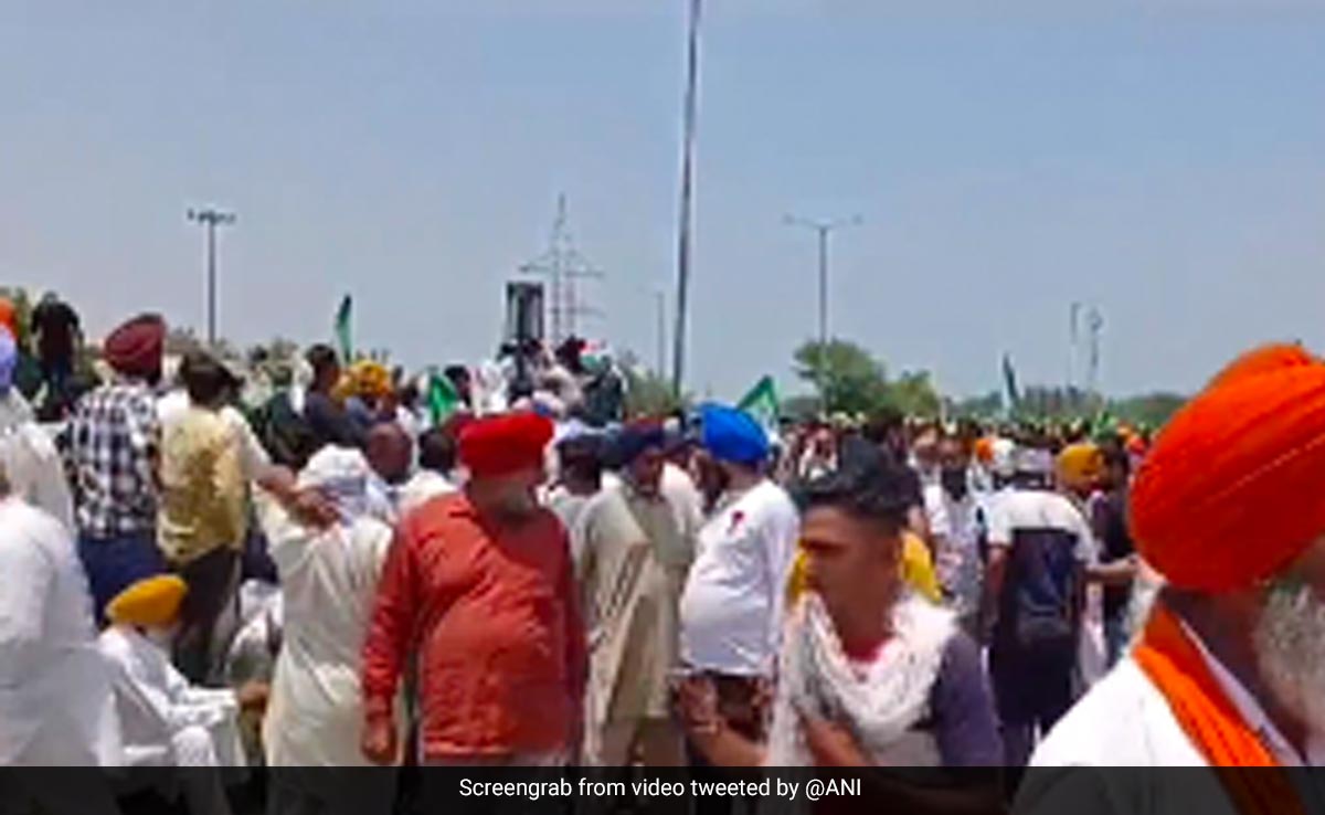 Haryana Farmers Block Highway Over Refusal To Buy Sunflower Seeds At MSP