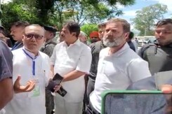 Rahul Gandhi In Manipur: Chopper Ride After Women Protesters Surround Car Rahul Gandhi In Manipur: Chopper Ride After Women Protesters Surround Car