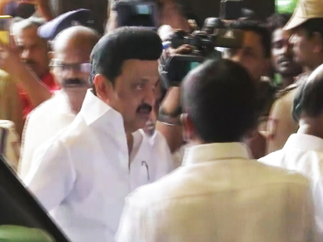 MK Stalin Visits Arrested Tamil Nadu Minister At Hospital