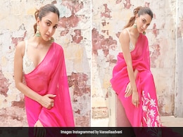 Kiara Advani's Floral Pink <i>Saree</i> Is A Summer Ethnic Dream Come To Life Kiara Advani's Floral Pink <i>Saree</i> Is A Summer Ethnic Dream Come To Life