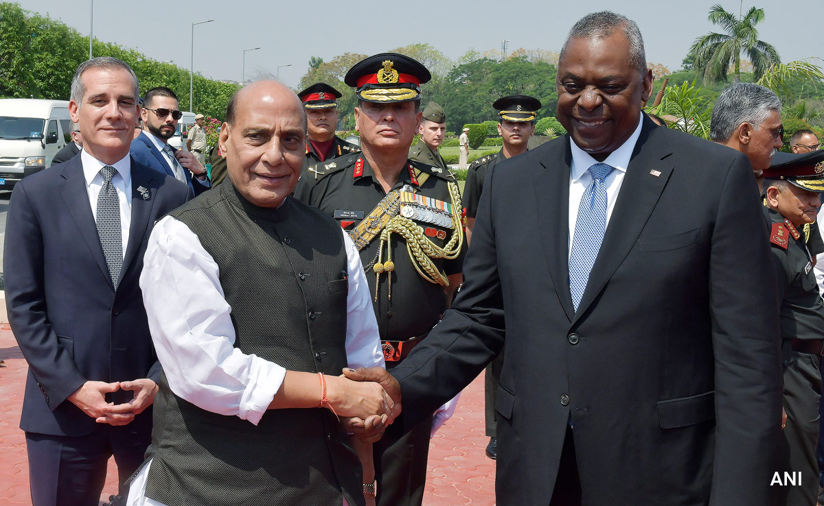 Rajnath Singh Holds Strategic Talks With US Defence Secretary Lloyd Austin