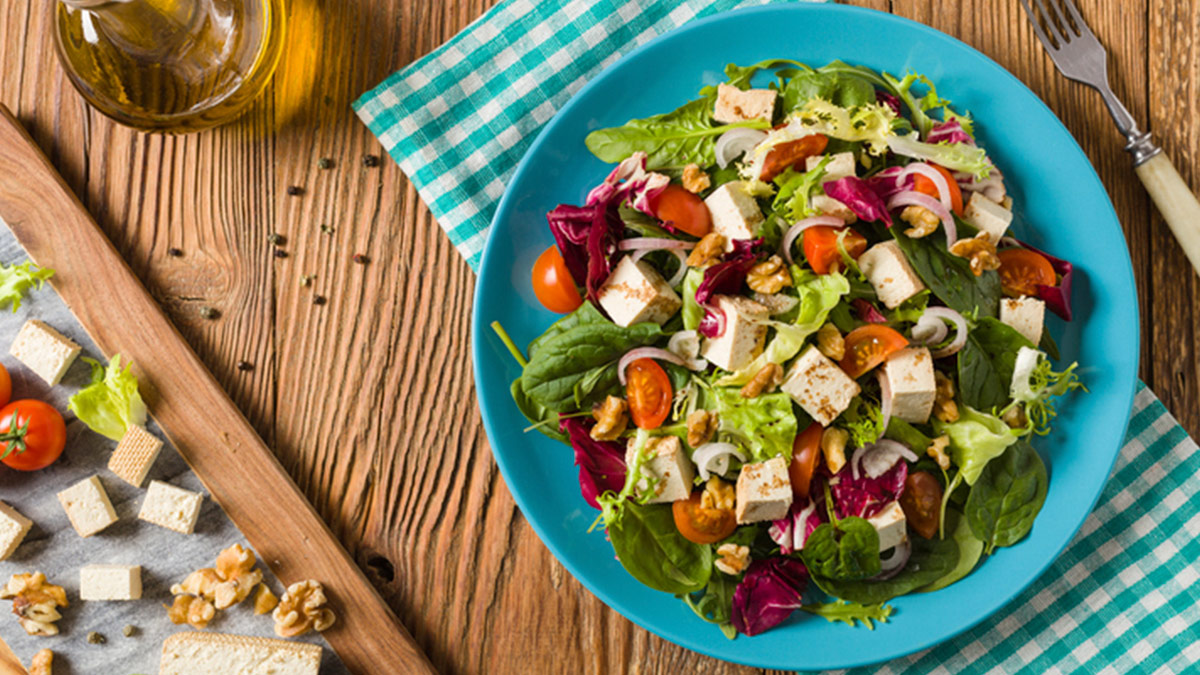 Toss the ingredients gently to ensure the flavours are evenly distributed