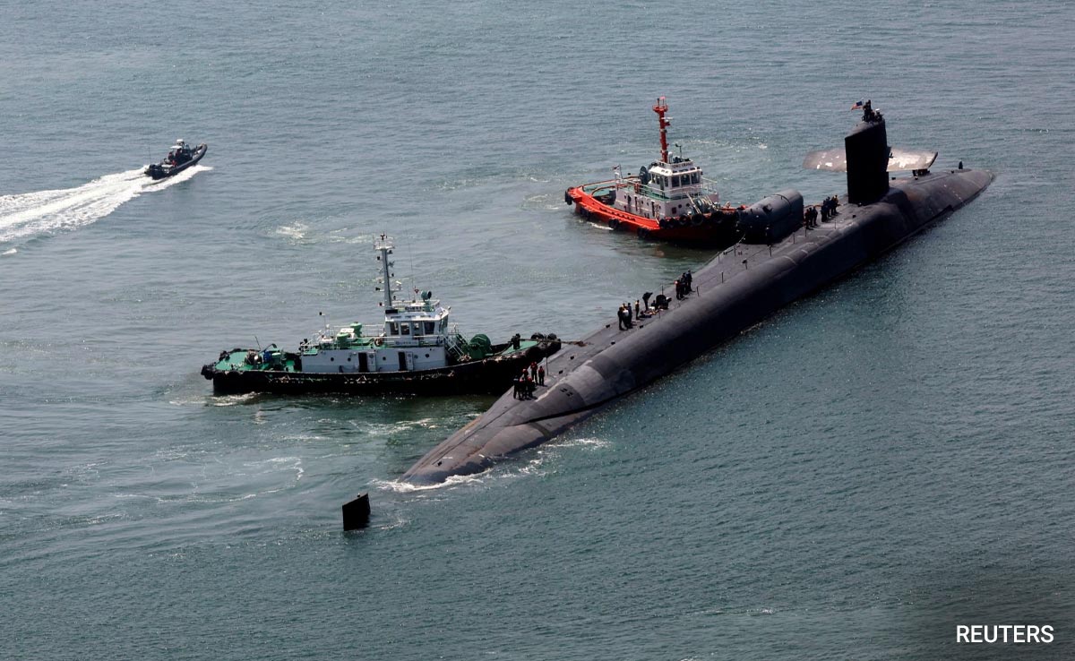 Amid North Korea Threat, US Nuclear Submanire Arrives At South Korean Port