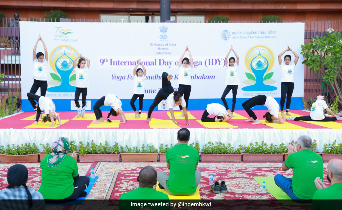 Indian Embassies In Japan, Kuwait Celebrate International Yoga Day