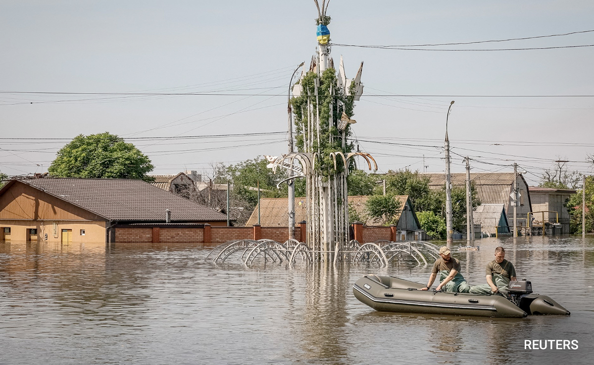 Flooding Due To Dam Breach Extends Over 600 Square Kilometres: Ukraine