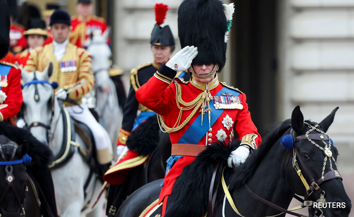 First "Trooping The Colour" Parade For Britain's King Charles
