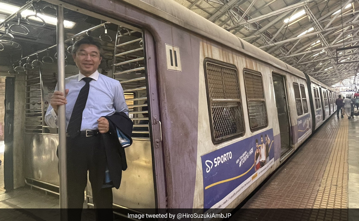 Japan Ambassador Takes Ride In Mumbai Local, Explores Markets. See Pics