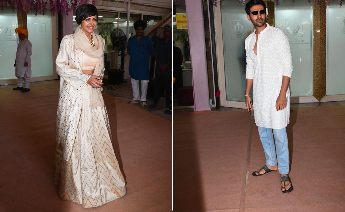 Kartik Aaryan, Mandira Bedi And Other Guests At Sonnalli Seygall's Wedding