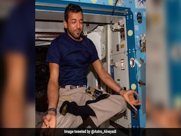 Astronaut Sultan AlNeyadi Performs Yoga In Space. See Pic Astronaut Sultan AlNeyadi Performs Yoga In Space. See Pic