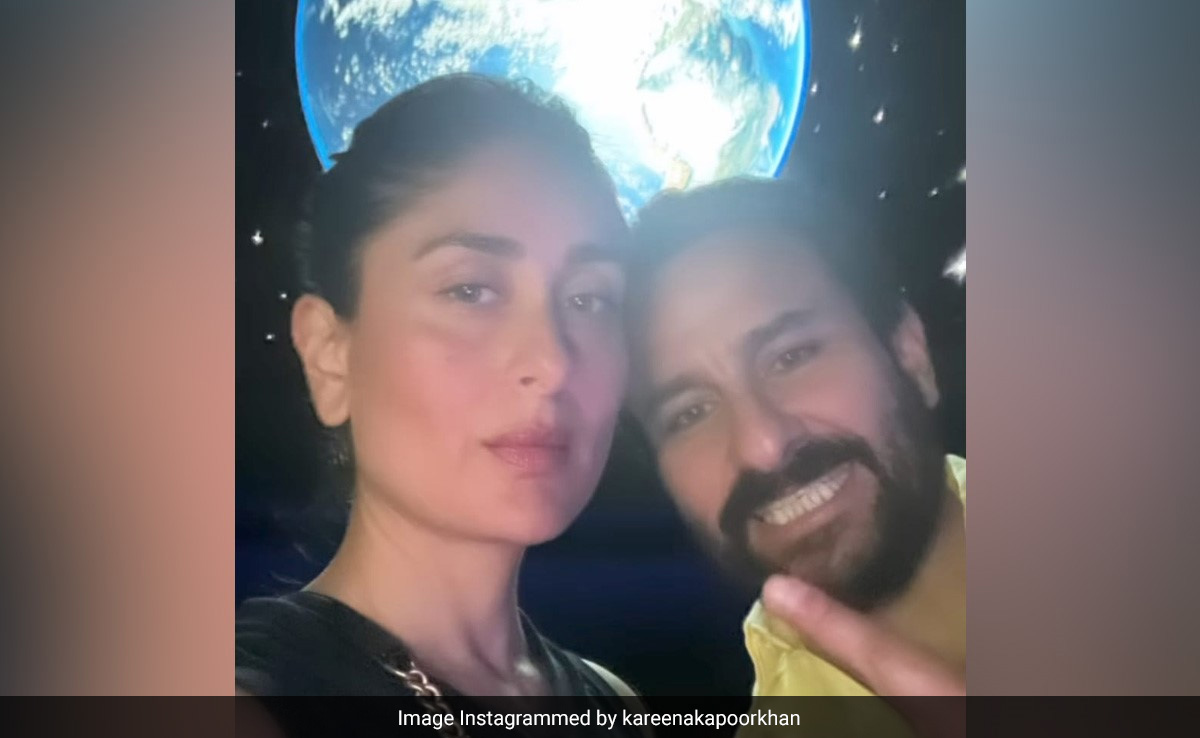 Just Kareena Kapoor In A Pic With Her "World" - Saif Ali Khan