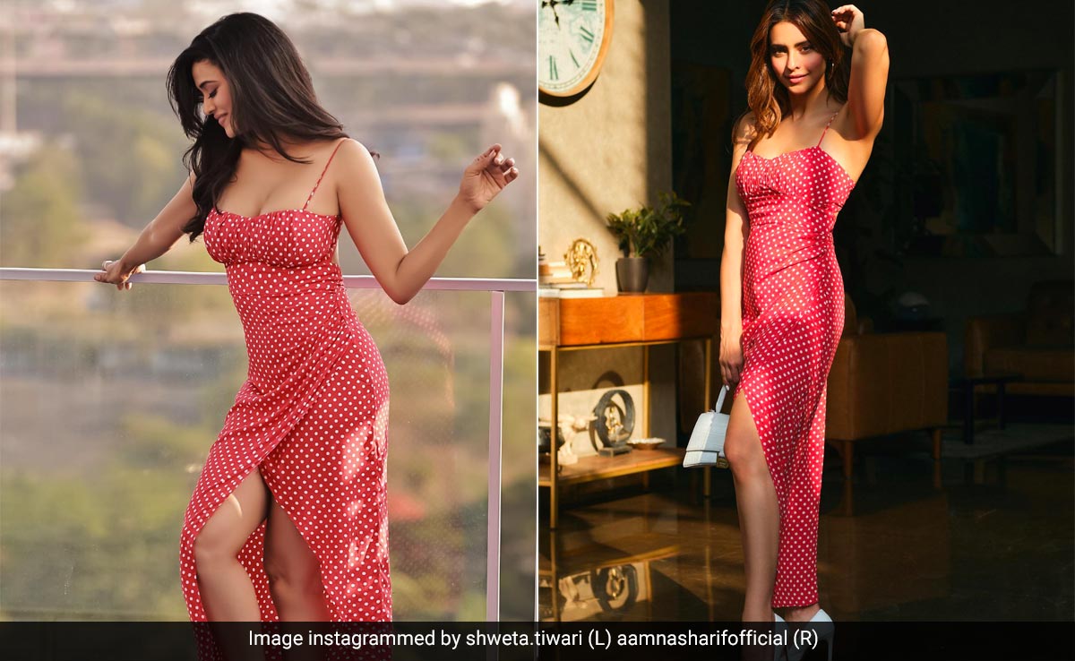 Shweta Tiwari And Aamna Sharif's Polka Dot Midi Dress Is Both Of Their Summer Style Staple