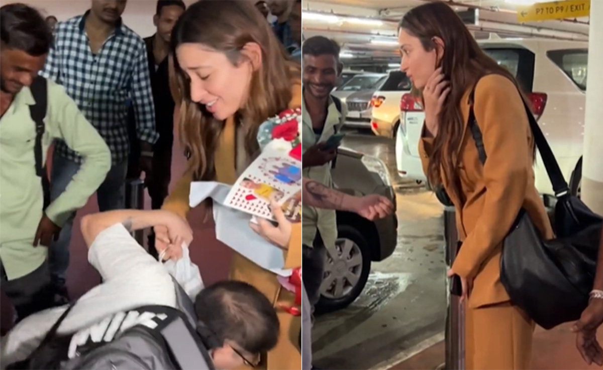 Tamannaah's Encounter With Fan Who Has Tattoo Of Her Face. See Airport Video