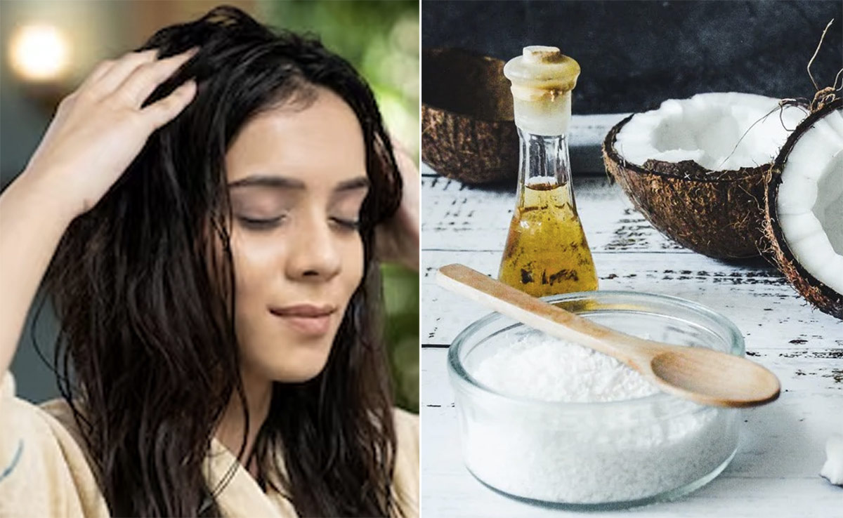 नारियल के तेल में मिलाकर बस 30 मिनट के लिए बालों में लगाएं ये चीज, 2 हफ्तों में दिखेगा कमाल का असर