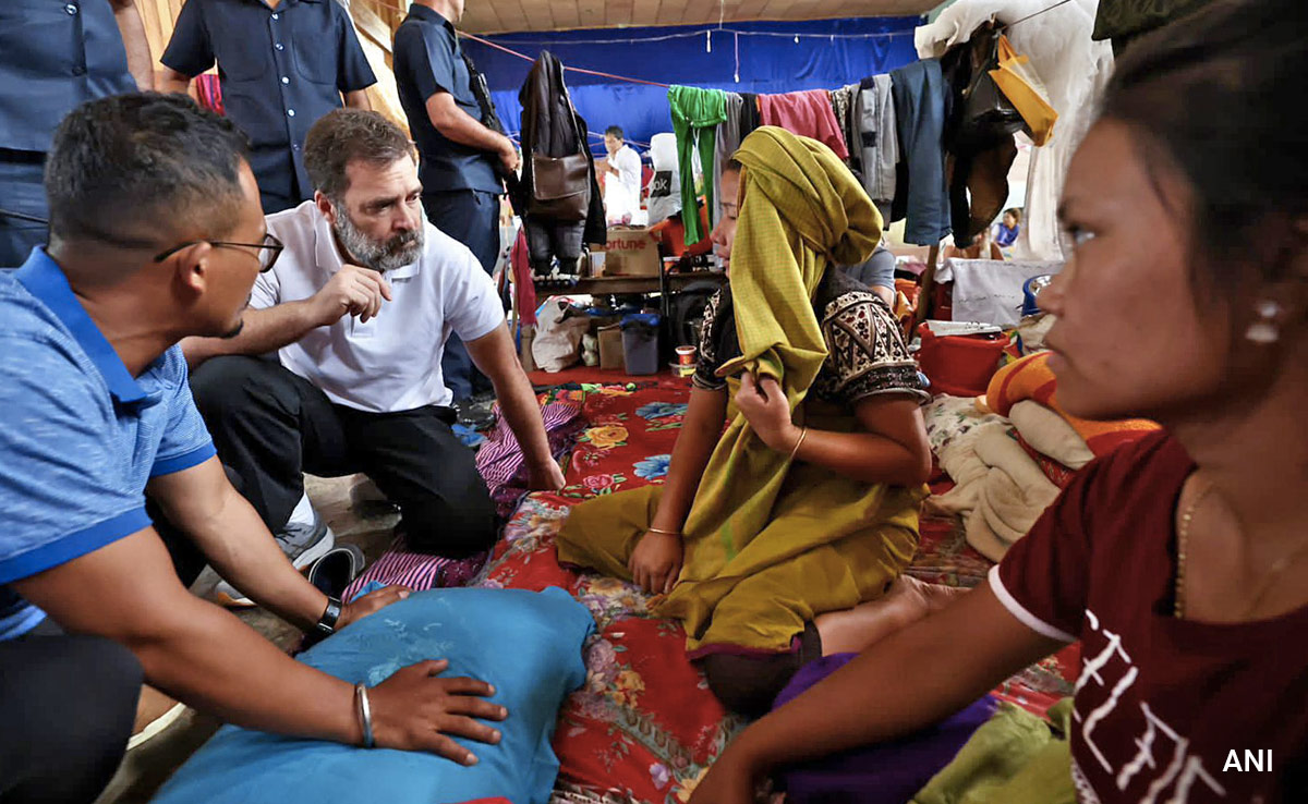 "Hope Rahul Gandhi Is Happy With His Photo Op In Manipur": Union Minister