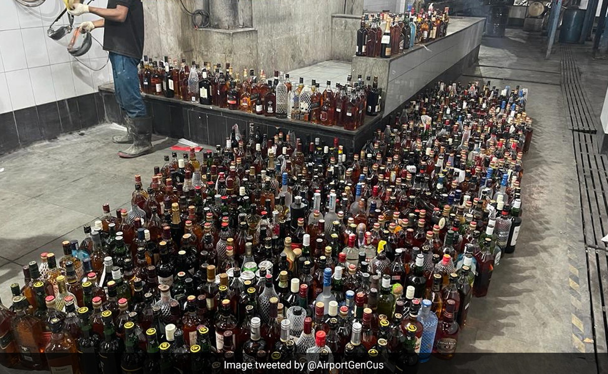 1,200 Liquor Bottles, Over 51 Kg Drugs Destroyed By Delhi Customs Officials