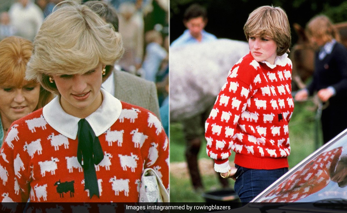 Princess Diana's Black Sheep-Print Sweater Soon To Be Auctioned For Close To ₹60 Lakhs