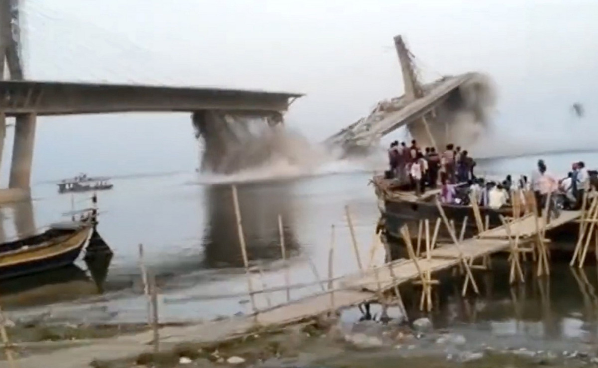 Guard Missing After Rs 1,700 Crore Bridge Collapses Within Seconds In Bihar