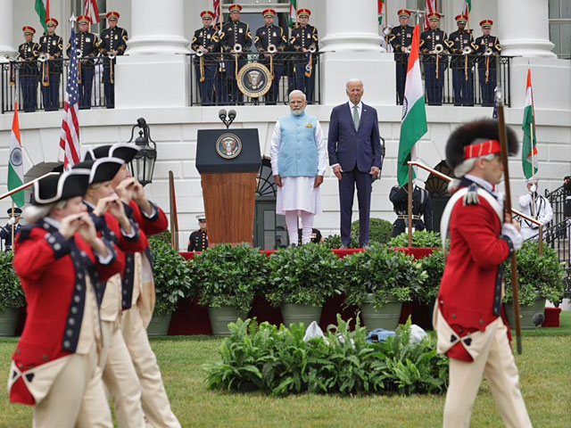 Marching Bands, Gun Salute: PM Modi Gets A Grand Welcome At White House